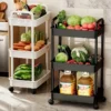 Multi - Layer Plastic Storage Black
