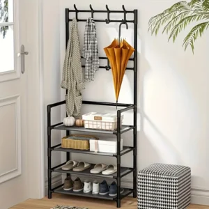 Wall Mounted Coat Rack -White