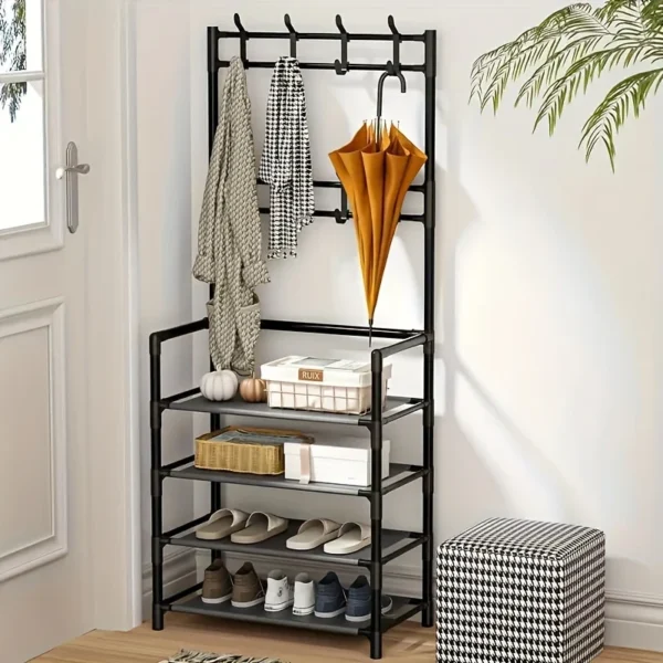 Wall Mounted Coat Rack -White