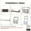 Wall Mounted Coat Rack -White