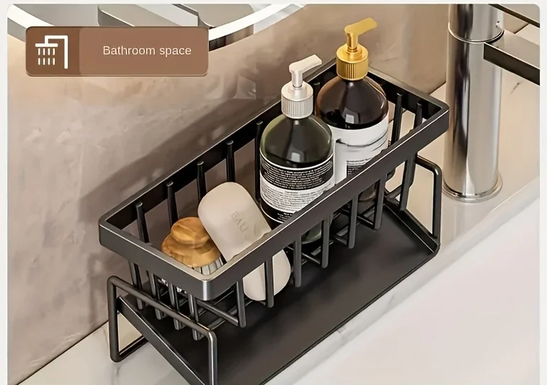 Black Rag Holder - Drain Rack