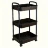 Multi - Layer Plastic Storage Black