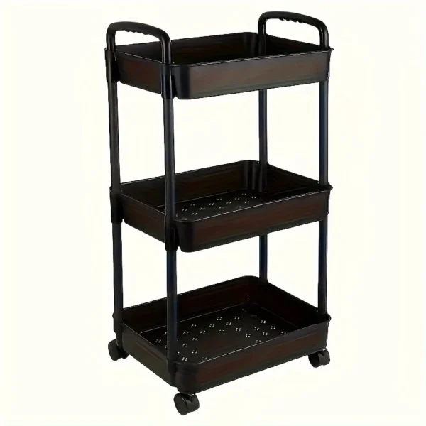 Multi - Layer Plastic Storage Black
