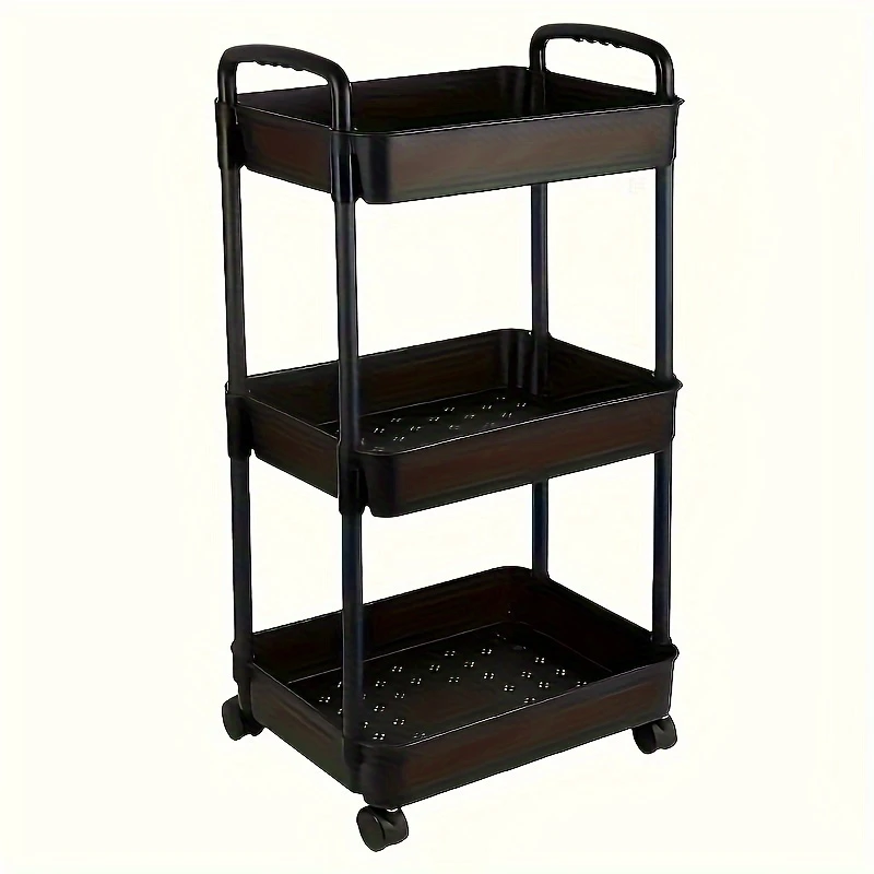 Multi - Layer Plastic Storage Black