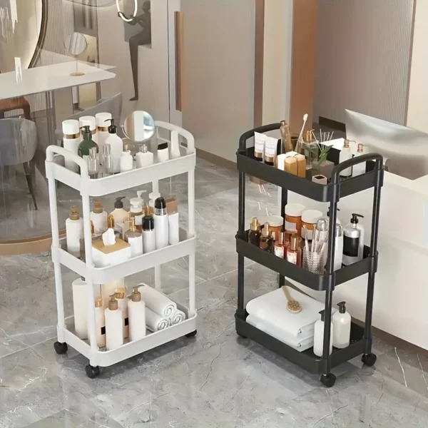 Multi - Layer Plastic Storage Black