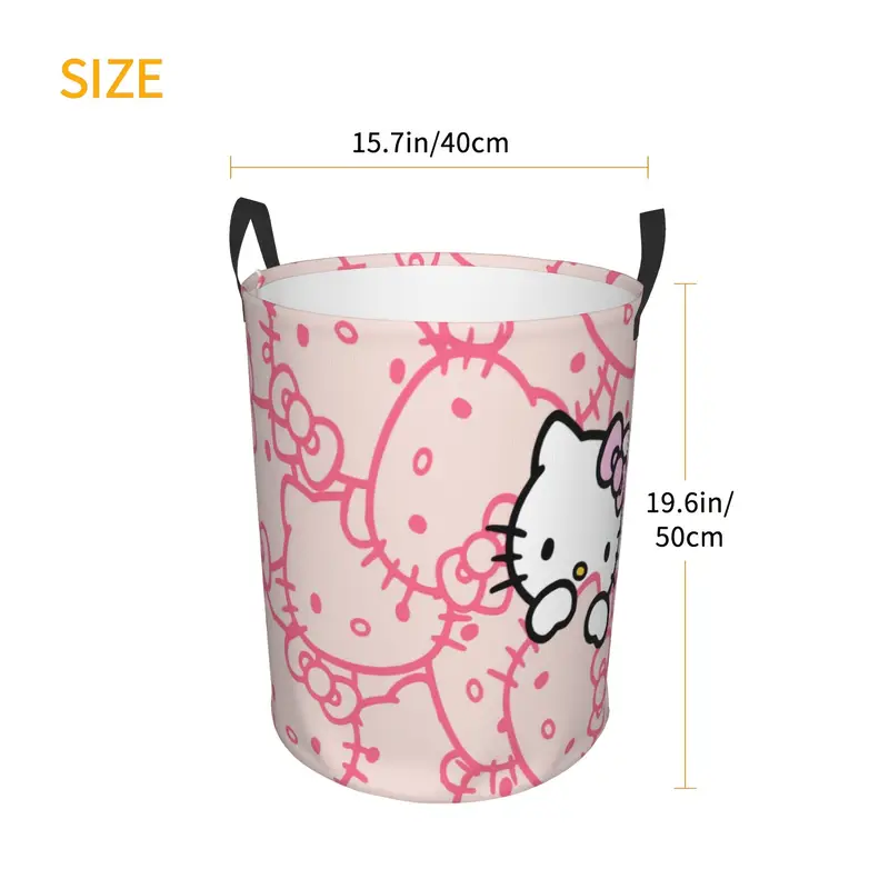 Hello Kitty Foldable Laundry Basket