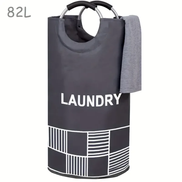 Large Laundry Basket 82 Lt. Dark Gray