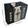 Portable Laundry Basket 3 Compartments