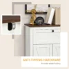 Farmhouse Sideboard Storage Cabinet with Doors and Drawer for Kitchen, Living room, 23.6" x 11.8" x 34.4", White